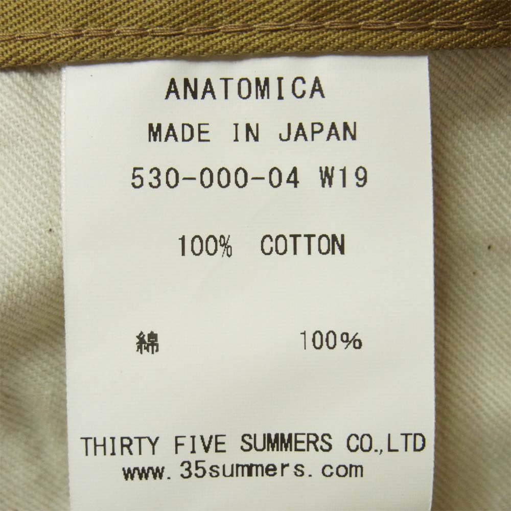 アナトミカ 530-000-04 CHINO II チノ ツイル コットン パンツ ベージュ系 31【新古品】【未使用】【中古】