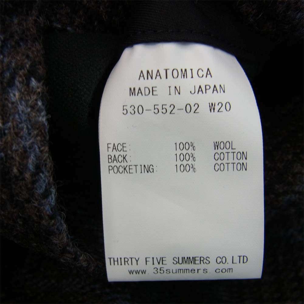 アナトミカ 20AW 530-552-02 SINGLE RAGLAN 2 S-P GABARDINE シングル ラグラン コート 46 マルチカラー系 46【新古品】【未使用】【中古】