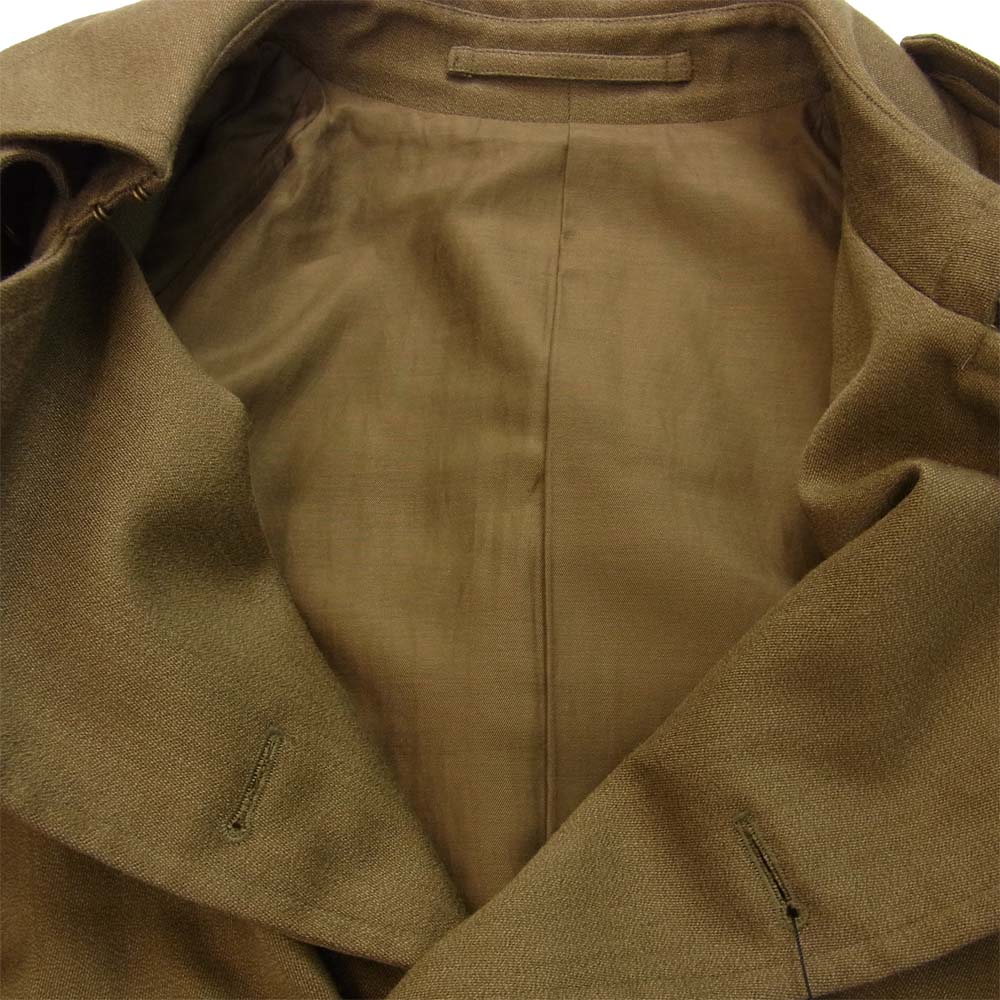 アナトミカ 530-182-21 別注 TRENCH COAT COVERT CLOTH 191 LOVAT カバート クロス トレンチコート カーキ系 52【新古品】【未使用】【中古】
