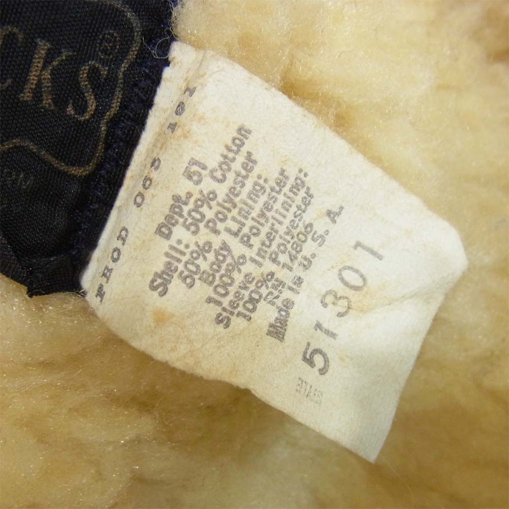 シアーズ 70s ROEBUCKS ランチ ボア ジャケット インディゴブルー系 38【中古】