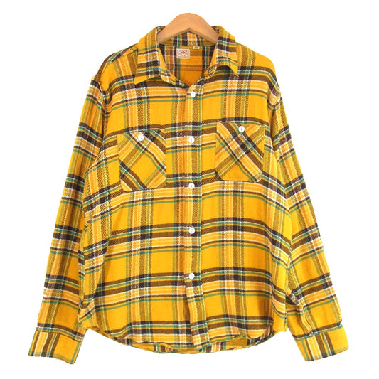SUGAR CANE シュガーケーン チェック ネル 長袖シャツ イエロー系 L【中古】