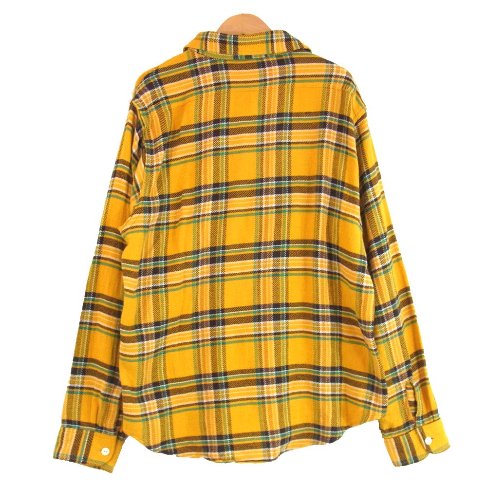 SUGAR CANE シュガーケーン チェック ネル 長袖シャツ イエロー系 L【中古】