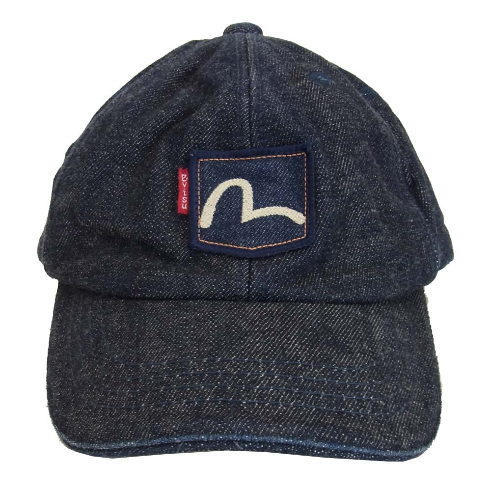 EVISU エヴィス デニム キャップ インディゴブルー系【中古】