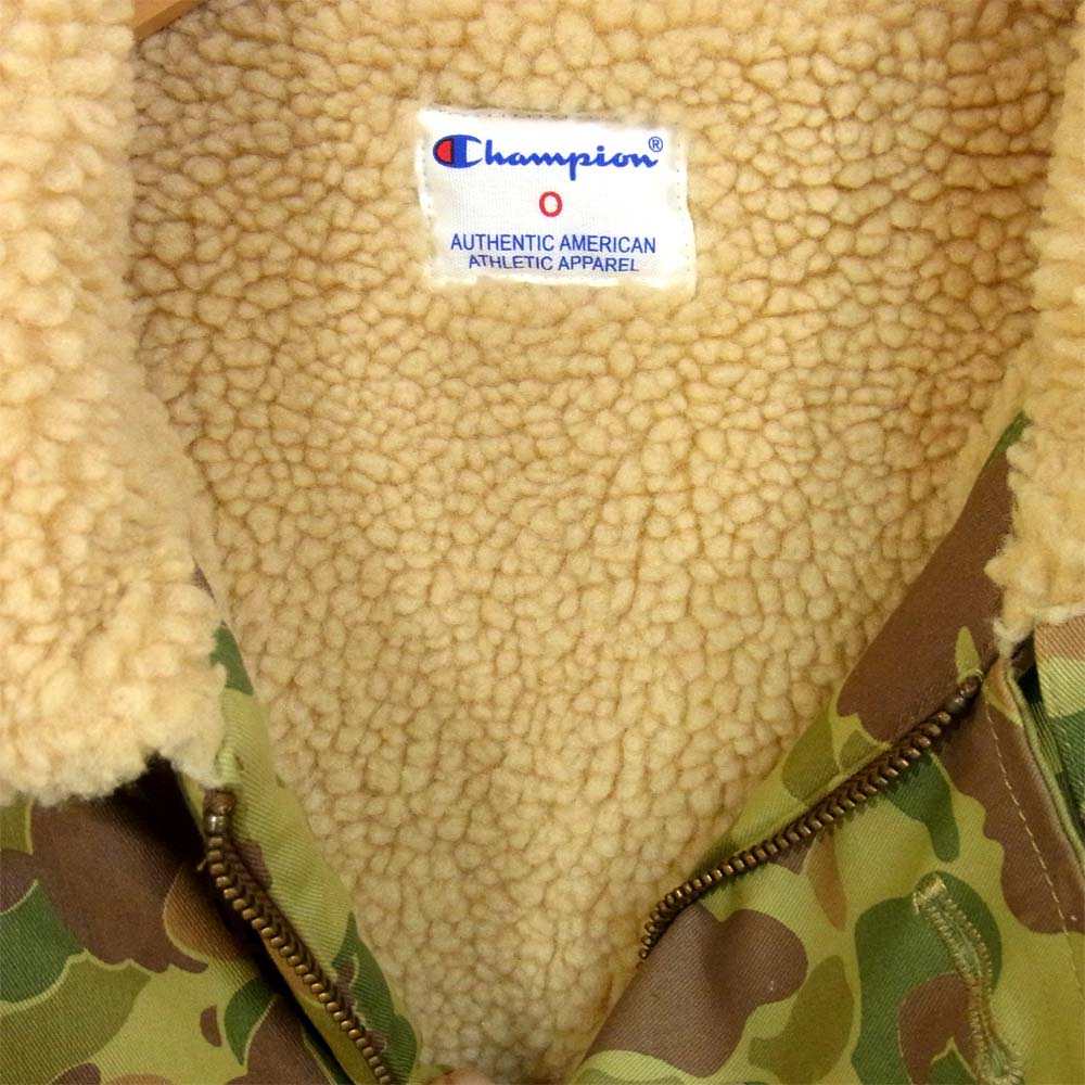 Champion チャンピオン CSJ5051C デッキ カモ ジャケット グリーン系【中古】