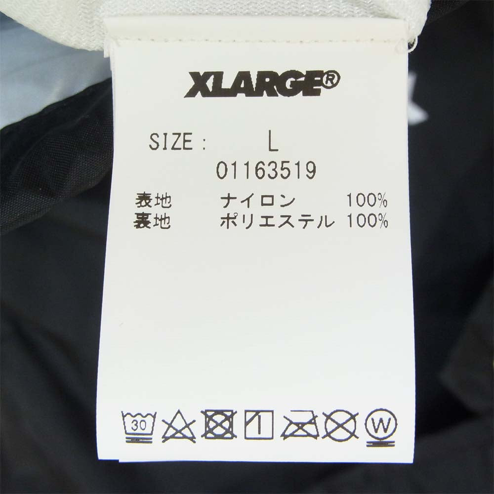 エクストララージ ロゴプリント コーチジャケット ブラック系 L【新古品】【未使用】【中古】