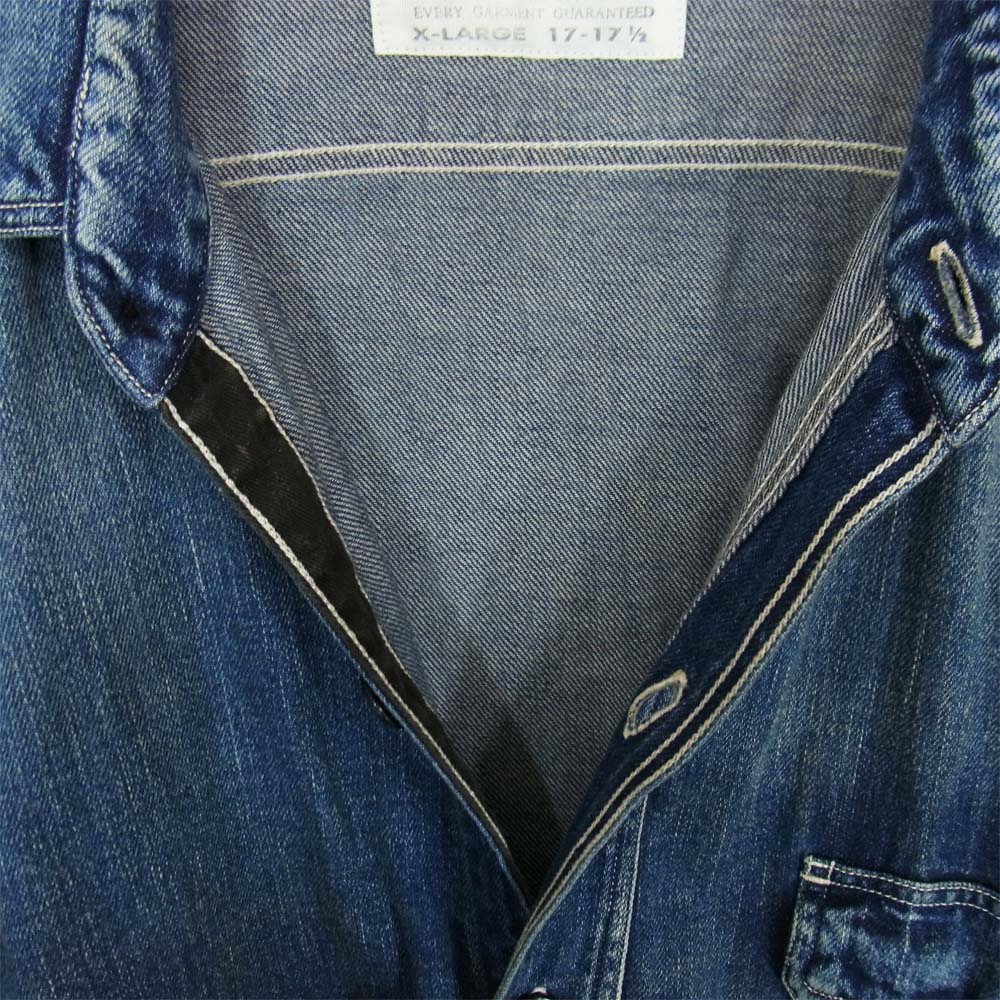 SUGAR CANE シュガーケーン デニムシャツ インディゴブルー系 XL【中古】