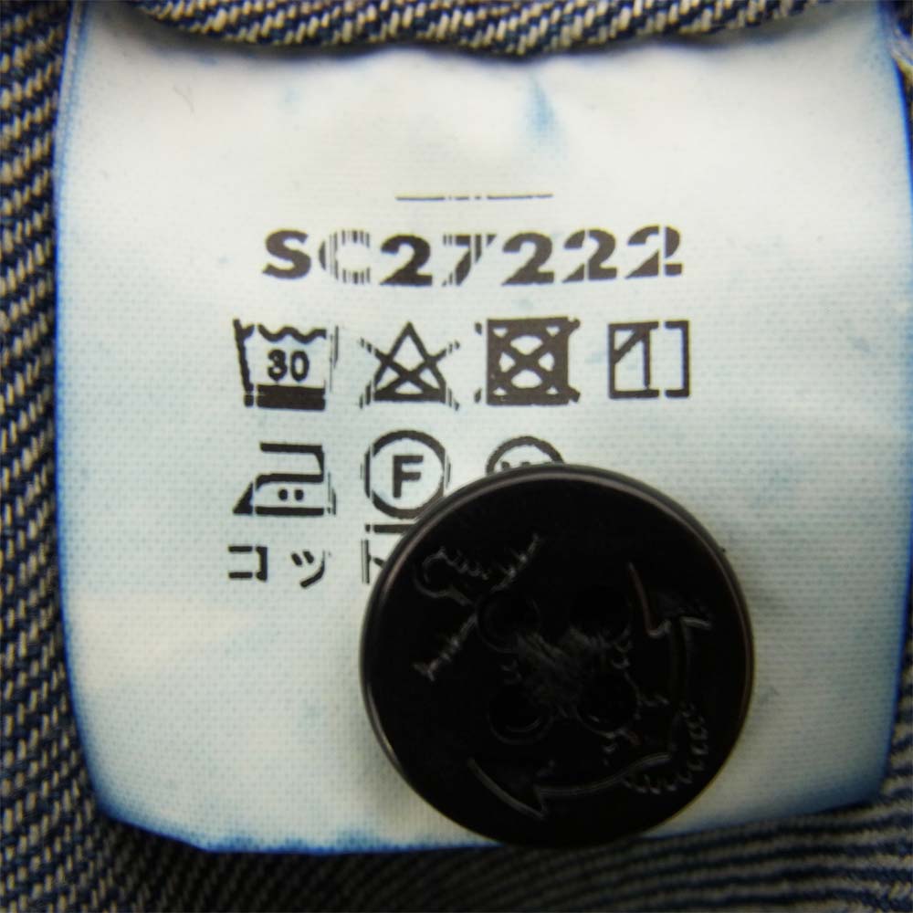 SUGAR CANE シュガーケーン デニムシャツ インディゴブルー系 XL【中古】