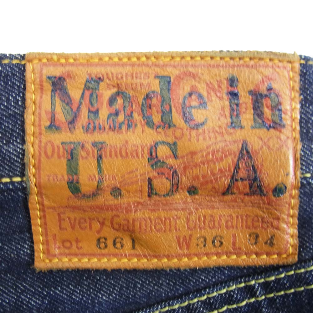 SUGAR CANE シュガーケーン USA製 セルビッチ デニムパンツ インディゴブルー系 36【中古】