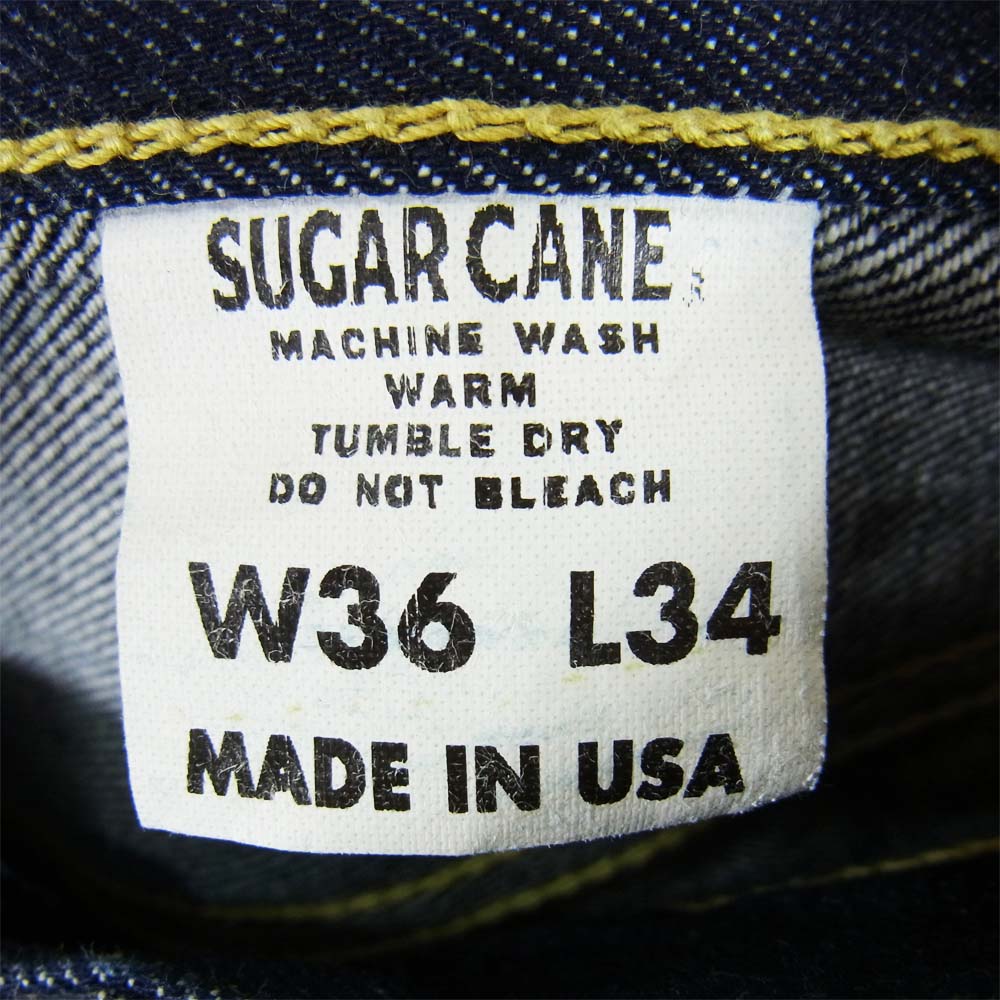 SUGAR CANE シュガーケーン USA製 セルビッチ デニムパンツ インディゴブルー系 36【中古】