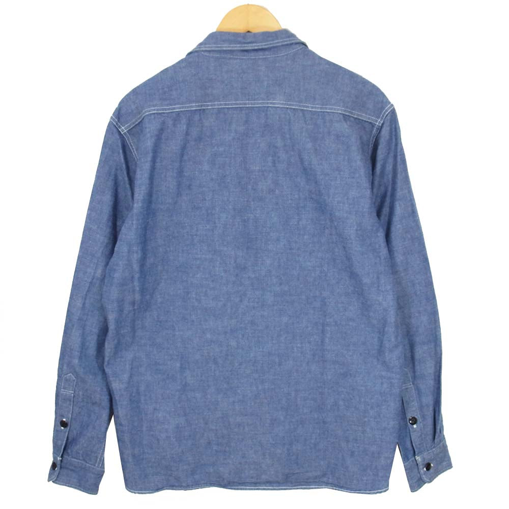 STUDIO D’ARTISAN ステュディオダルチザン デニム ワーク 長袖シャツ インディゴブルー系 44【中古】