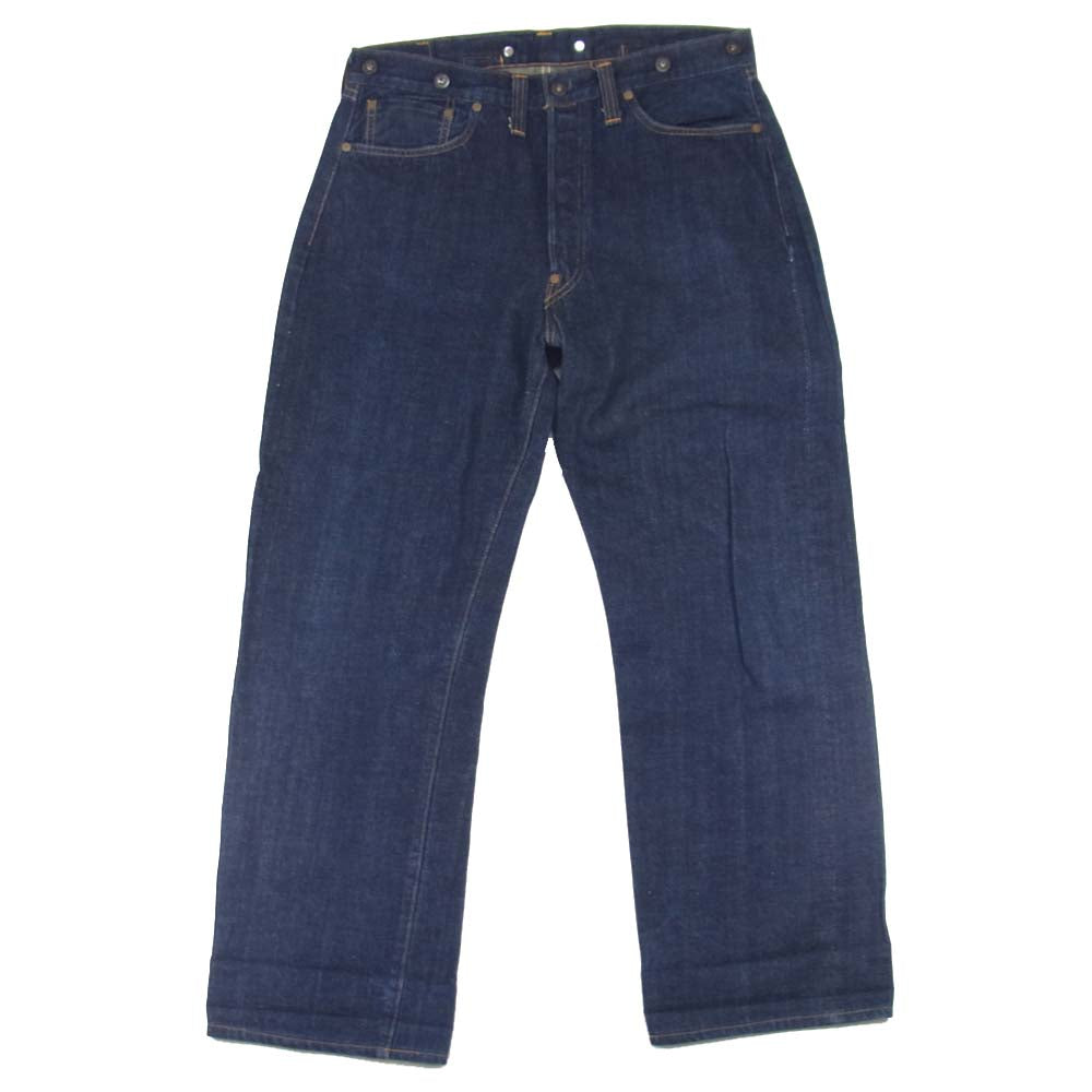 Levi's リーバイス 20201-0020 USA製 復刻 1920モデル ボタン裏刻印 555 セルビッチ デニムパンツ インディゴブルー系 36【中古】