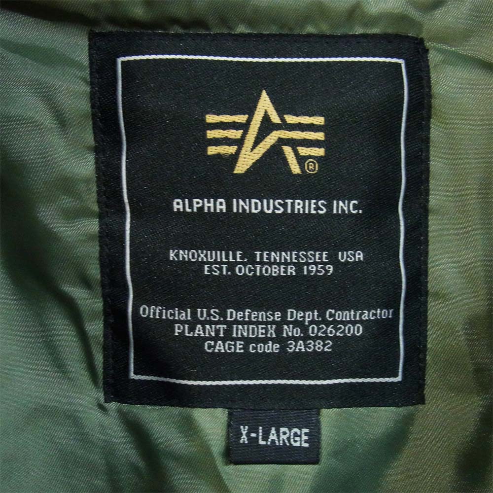 ALPHA アルファ 20094-220 N-3B ジャケット カーキ系 XL【中古】