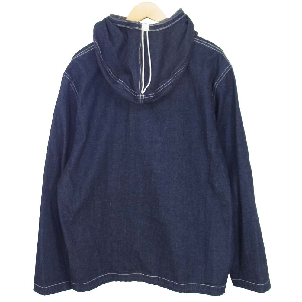 Buzz Rickson's バズリクソンズ BR11703 HOODED PULLOVER JACKET デニム プルオーバー インディゴブルー系 XL【中古】