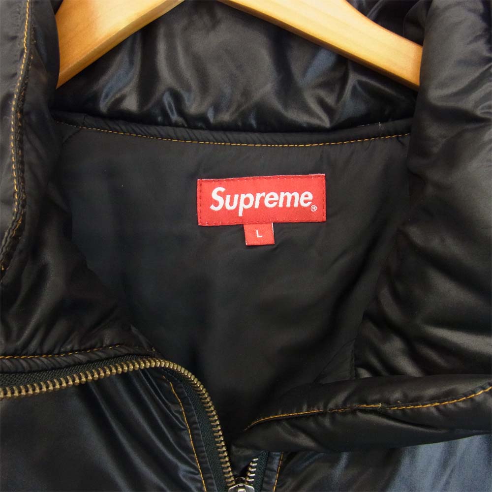 Supreme シュプリーム 17AW Contrast Stitch Pullover コントラスト ステッチ プルオーバー ブラック系 L【中古】