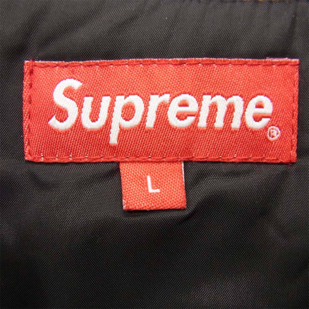 Supreme シュプリーム 17AW Contrast Stitch Pullover コントラスト ステッチ プルオーバー ブラック系 L【中古】