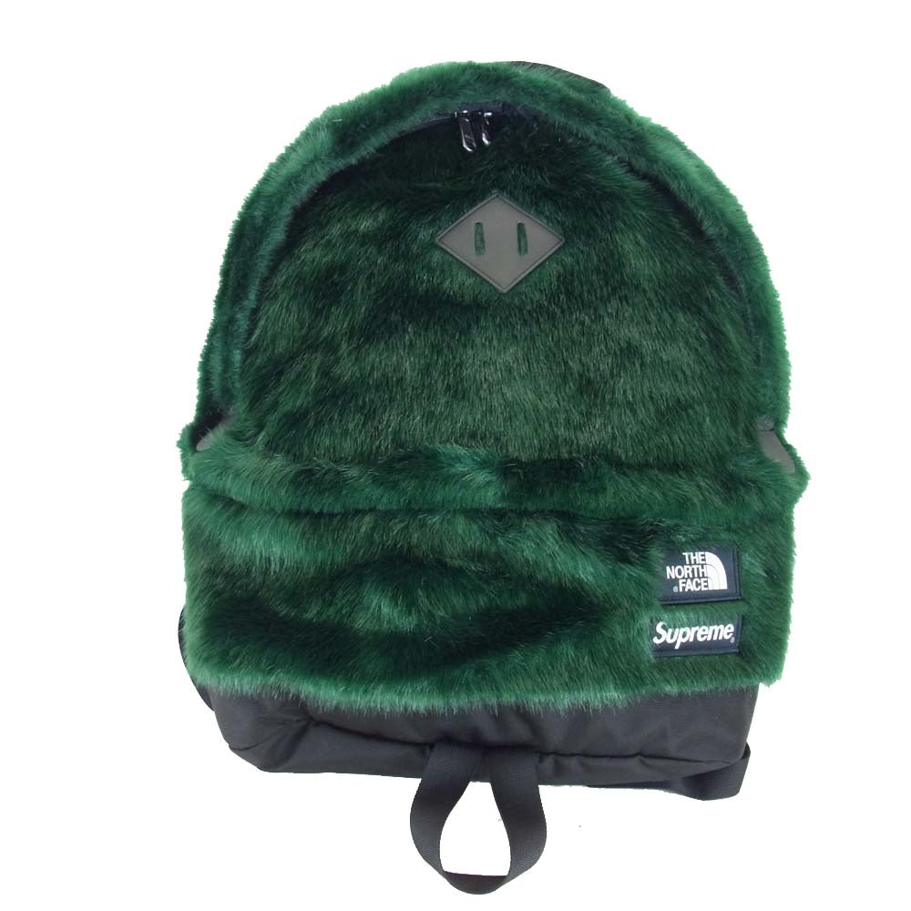 Supreme シュプリーム 20AW NF0A5G86 ノースフェイス THE NORTH FACE Faux Fur Backpack ファー バックパック リュック グリーン系【美品】【中古】