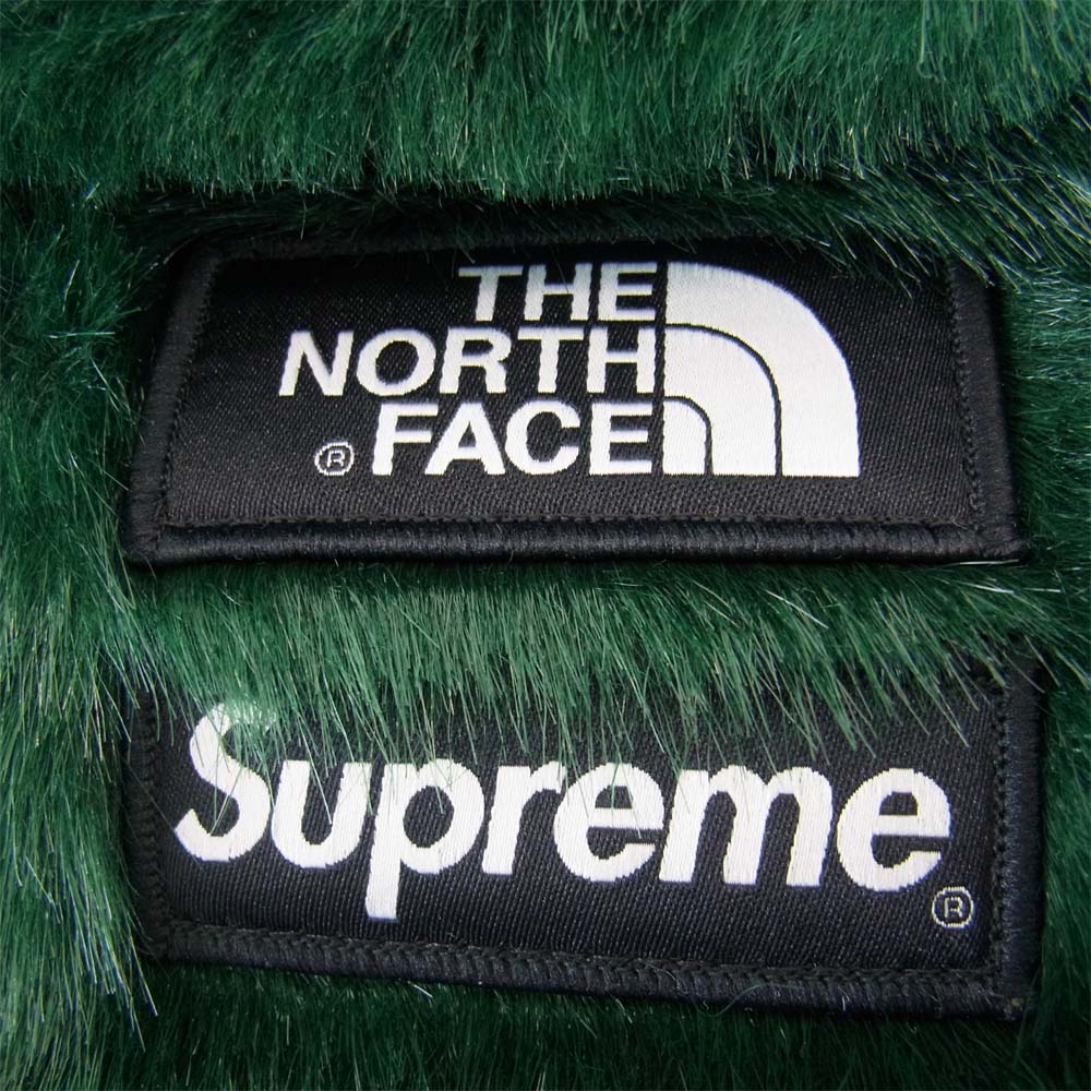 Supreme シュプリーム 20AW NF0A5G86 ノースフェイス THE NORTH FACE Faux Fur Backpack ファー バックパック リュック グリーン系【美品】【中古】
