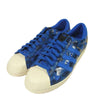 adidas アディダス 15AW S74775 UNDEFEATED APE SUPERSTR 80V BAPE スーパースター エイプ スニーカー ブルー系 28cm【極上美品】【中古】