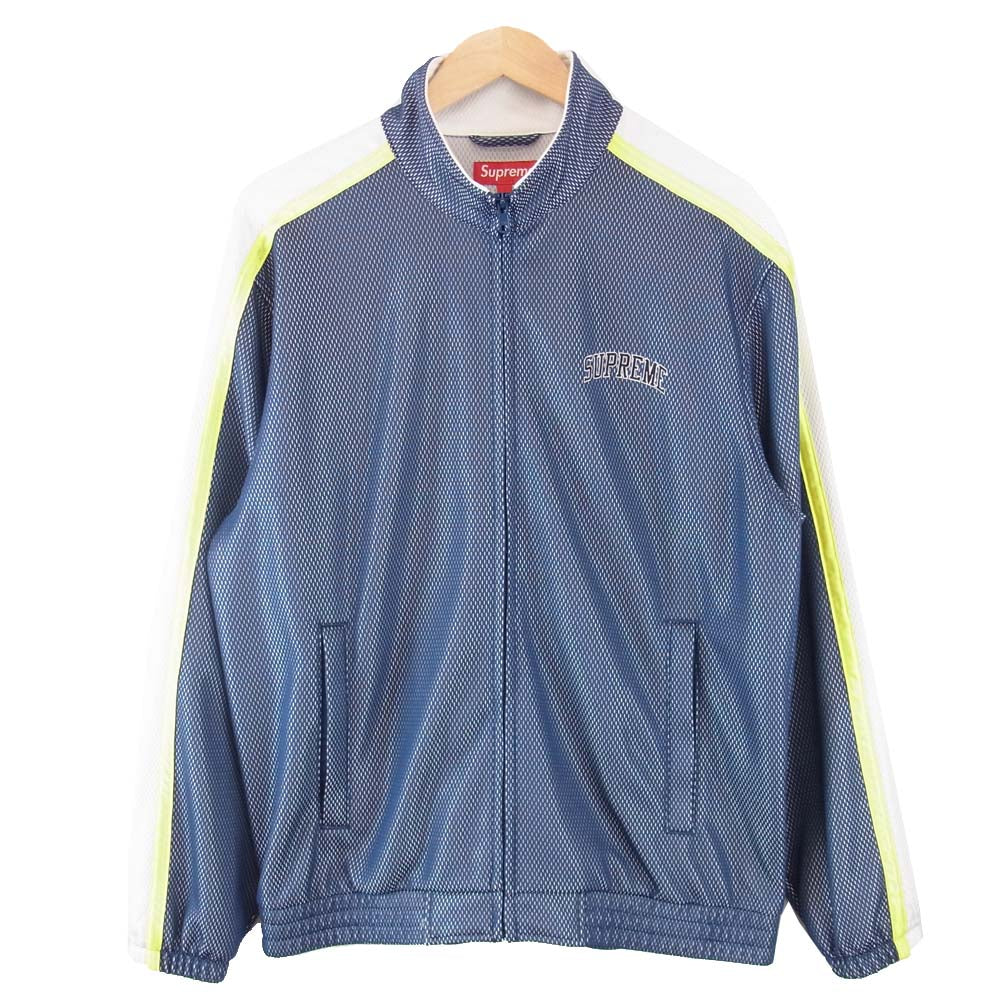 Supreme シュプリーム 18SS Bonded Mesh Track Jacket ボンデッド メッシュ トラックジャケット ブルー系 M【美品】【中古】