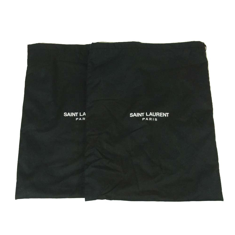 SAINT LAURENT サンローラン 13AW DU 330781 Suede Ring Boots ハーネス リング ブーツ スエード ブラック系 42【中古】