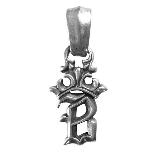 BILL WALL LEATHER ビルウォールレザー イニシャル クラウン ペンダント シルバー系【中古】