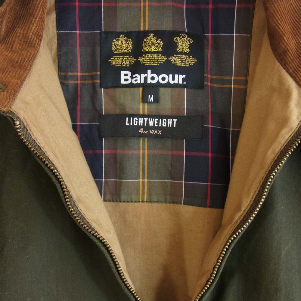 Barbour バブアー 18SS MWX1350OL51 Lightweight Royston 4oz Wax Jacket Olive ライトウェイト ワックス ジャケット オリーブ カーキ系 M【中古】