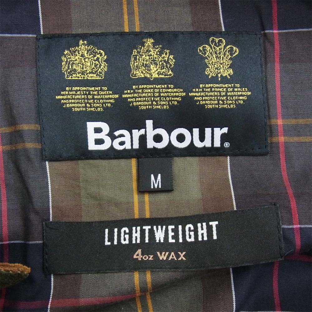 Barbour バブアー 18SS MWX1350OL51 Lightweight Royston 4oz Wax Jacket Olive ライトウェイト ワックス ジャケット オリーブ カーキ系 M【中古】