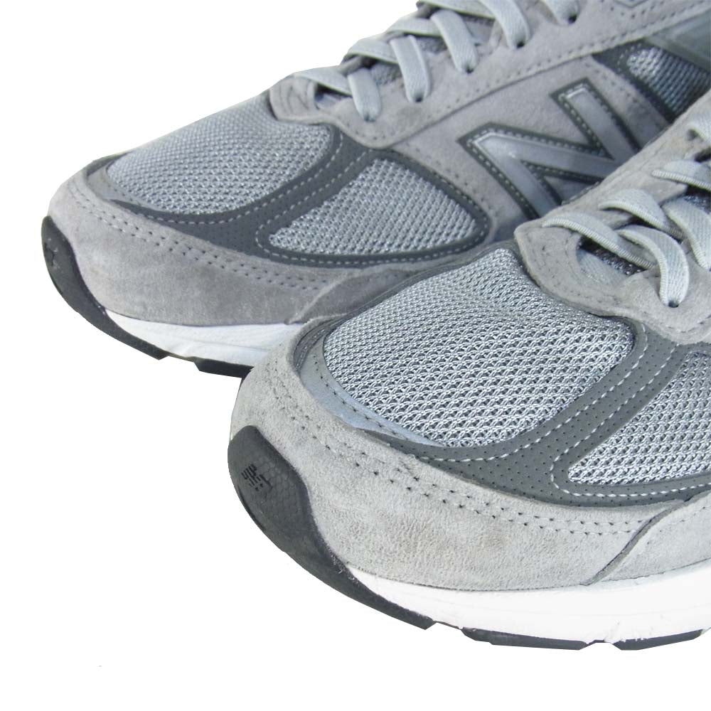 NEW BALANCE ニューバランス M990GL5 USA製 スニーカー グレー系 US9【中古】