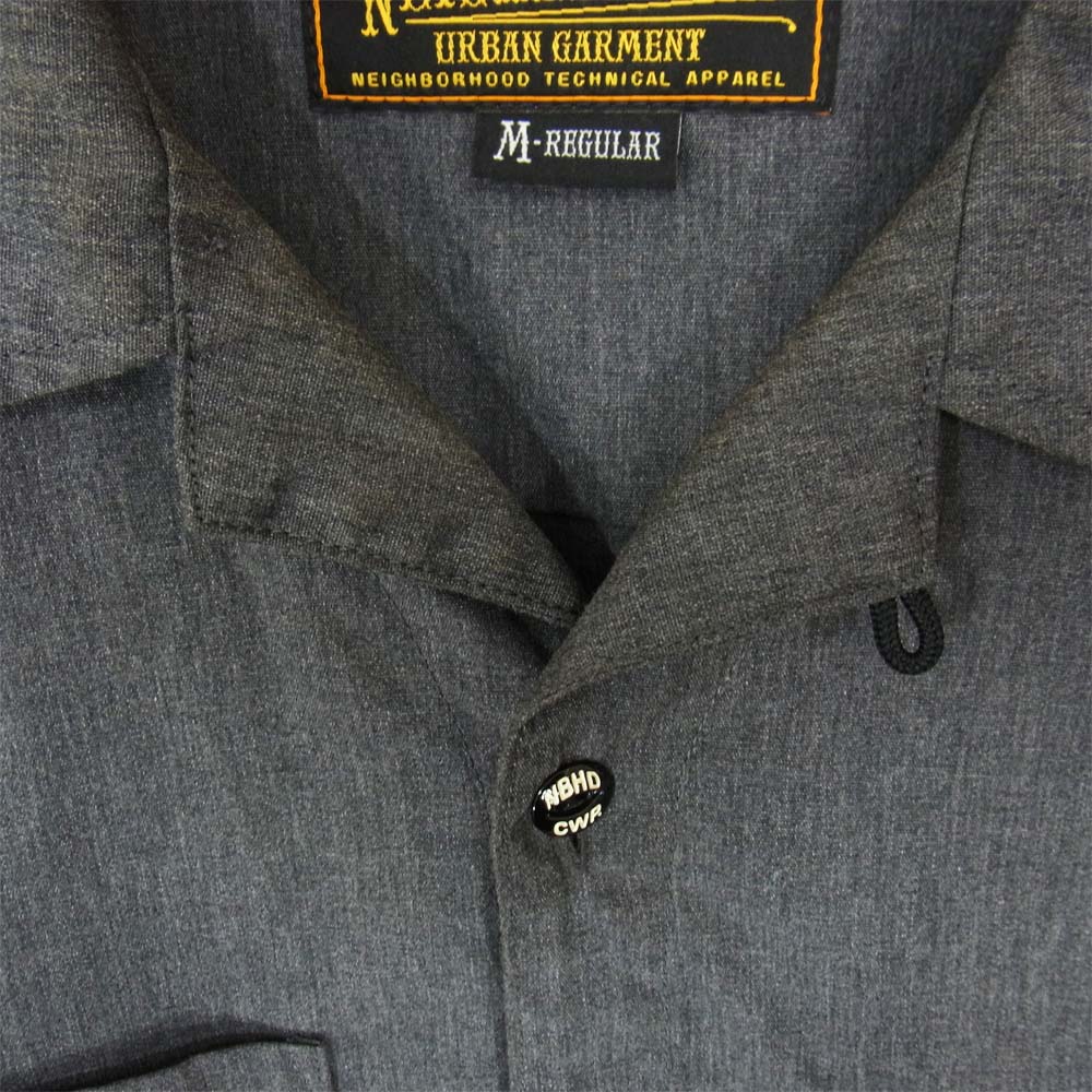 NEIGHBORHOOD ネイバーフッド 10AW 102SPNH-SHM02 HILTON CE-SHIRT.LS 長袖 ボーリング シャツ グレー系 M【中古】