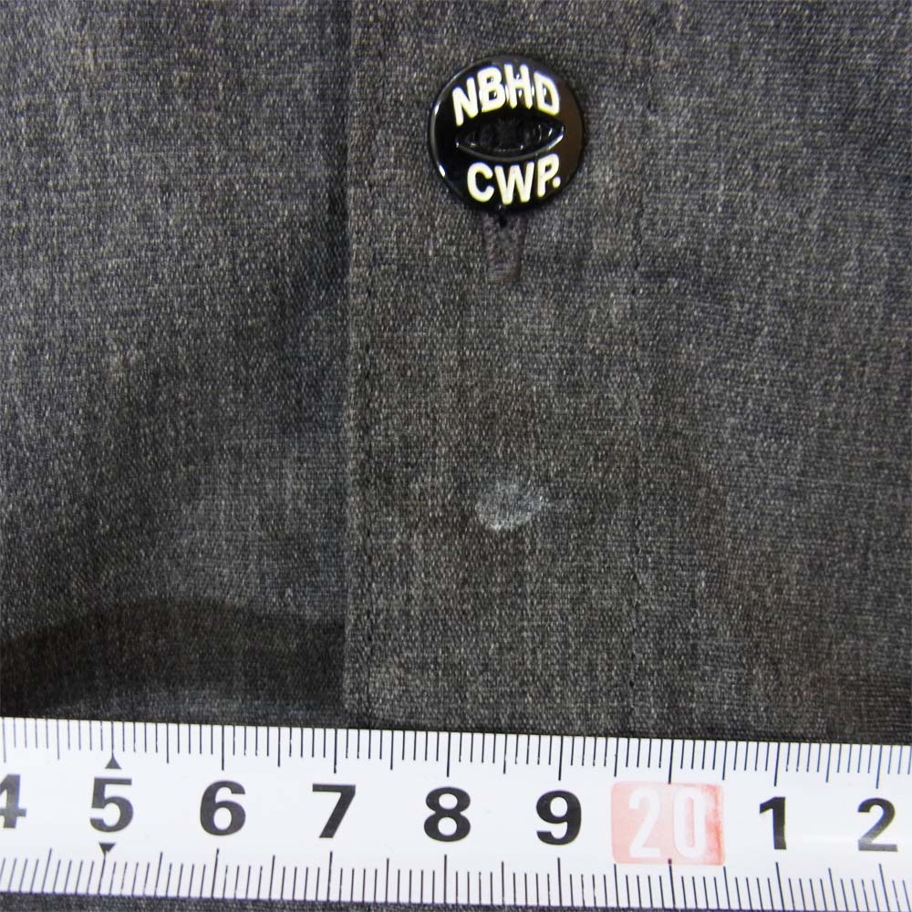 NEIGHBORHOOD ネイバーフッド 10AW 102SPNH-SHM02 HILTON CE-SHIRT.LS 長袖 ボーリング シャツ グレー系 M【中古】