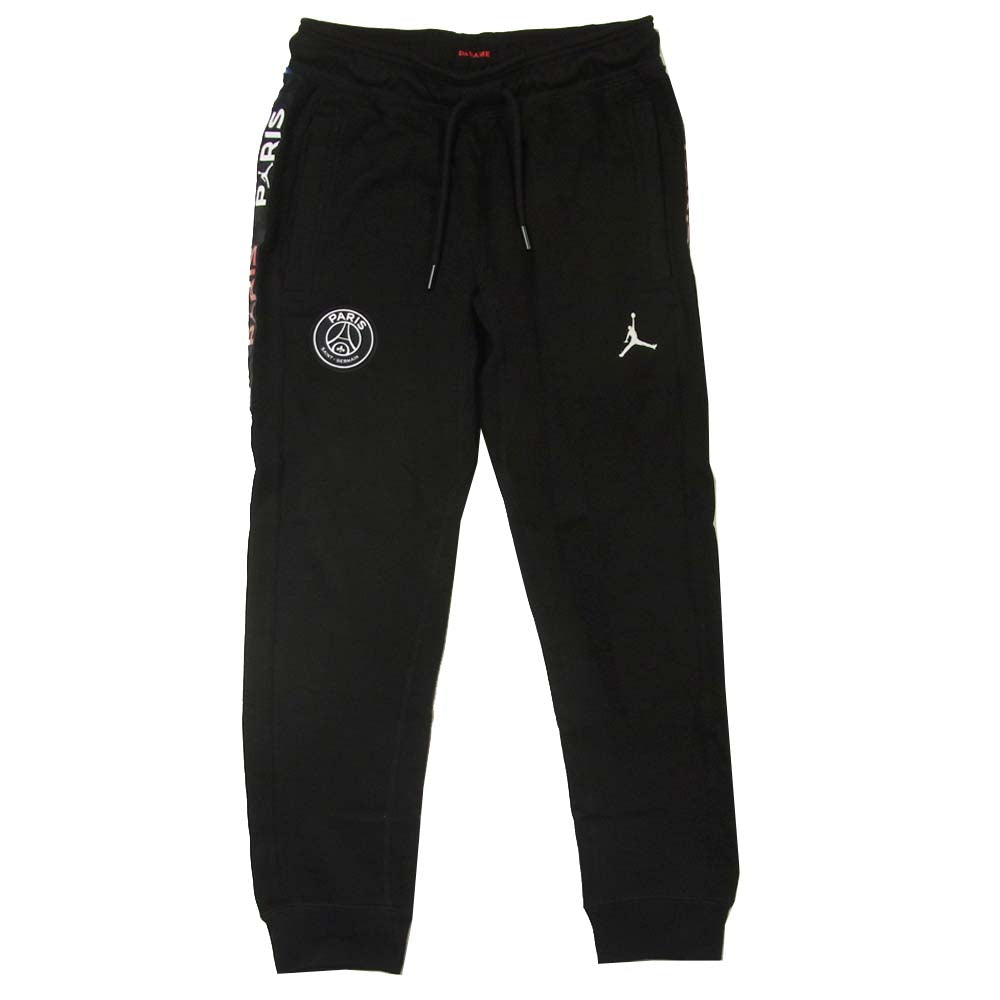 パリサンジェルマン bq8349-011 ジョーダンブランド JORDAN BRAND AS M J PSG BC FLEECE PANT サイドロゴ スウェット パンツ ブラック系 L【美品】【中古】