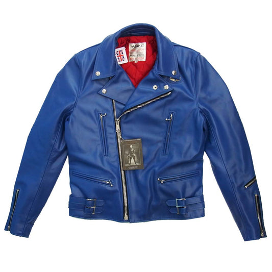 Lewis Leathers ルイスレザー  LIGHTNING TF ライトニング レザー ダブルライダース  ブルー系 38【新古品】【未使用】【中古】