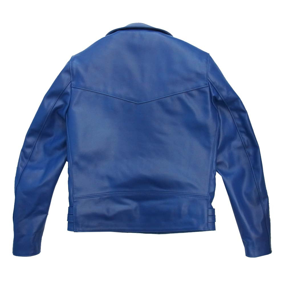 Lewis Leathers ルイスレザー  LIGHTNING TF ライトニング レザー ダブルライダース  ブルー系 38【新古品】【未使用】【中古】