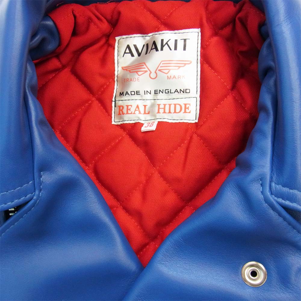 Lewis Leathers ルイスレザー  LIGHTNING TF ライトニング レザー ダブルライダース  ブルー系 38【新古品】【未使用】【中古】