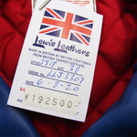 Lewis Leathers ルイスレザー  LIGHTNING TF ライトニング レザー ダブルライダース  ブルー系 38【新古品】【未使用】【中古】