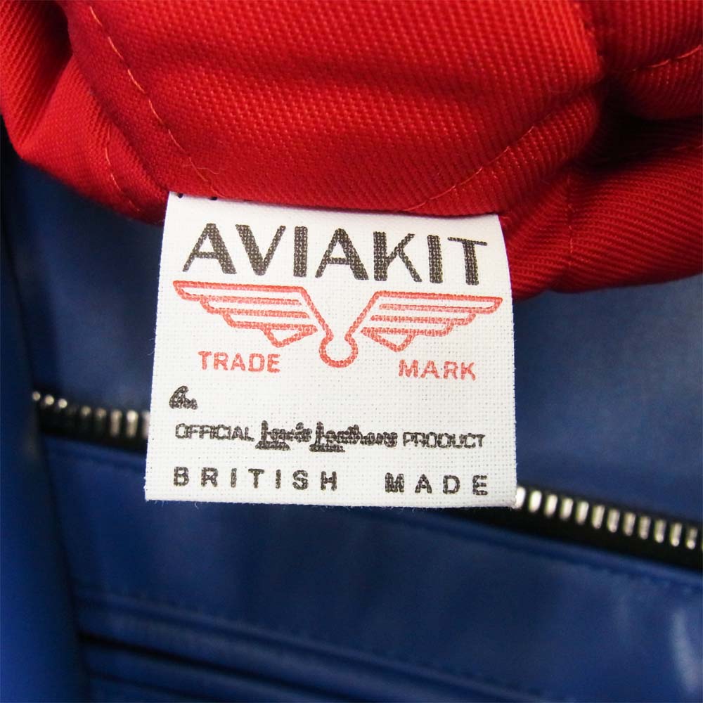 Lewis Leathers ルイスレザー  LIGHTNING TF ライトニング レザー ダブルライダース  ブルー系 38【新古品】【未使用】【中古】