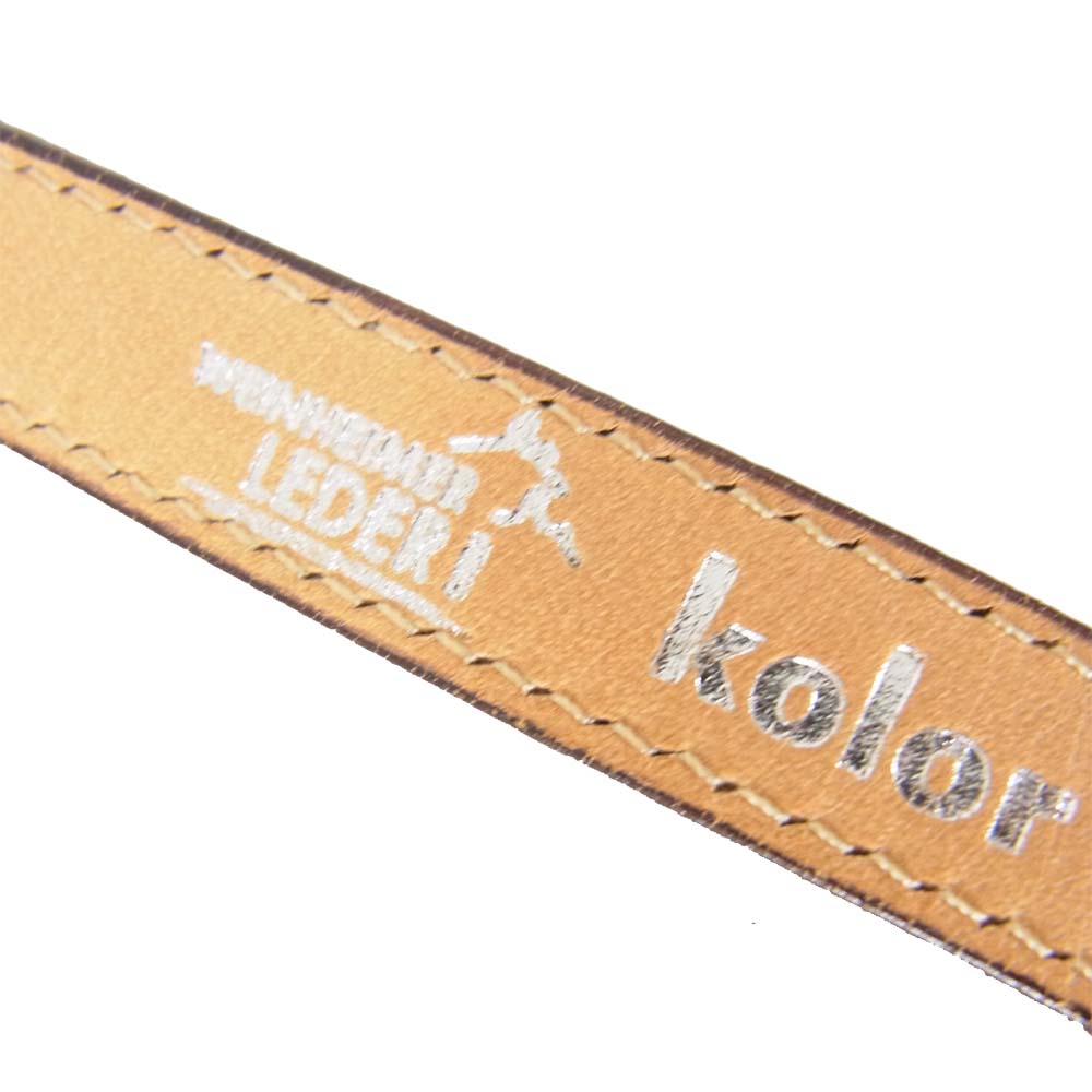 kolor カラー スタッズ ベルト シルバー系【中古】