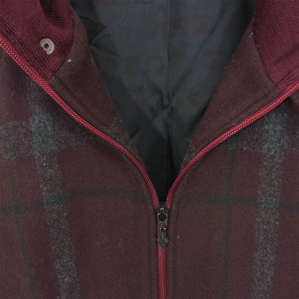 N.HOOLYWOOD エヌハリウッド ウール チェック ジャケット エンジ系 36【中古】