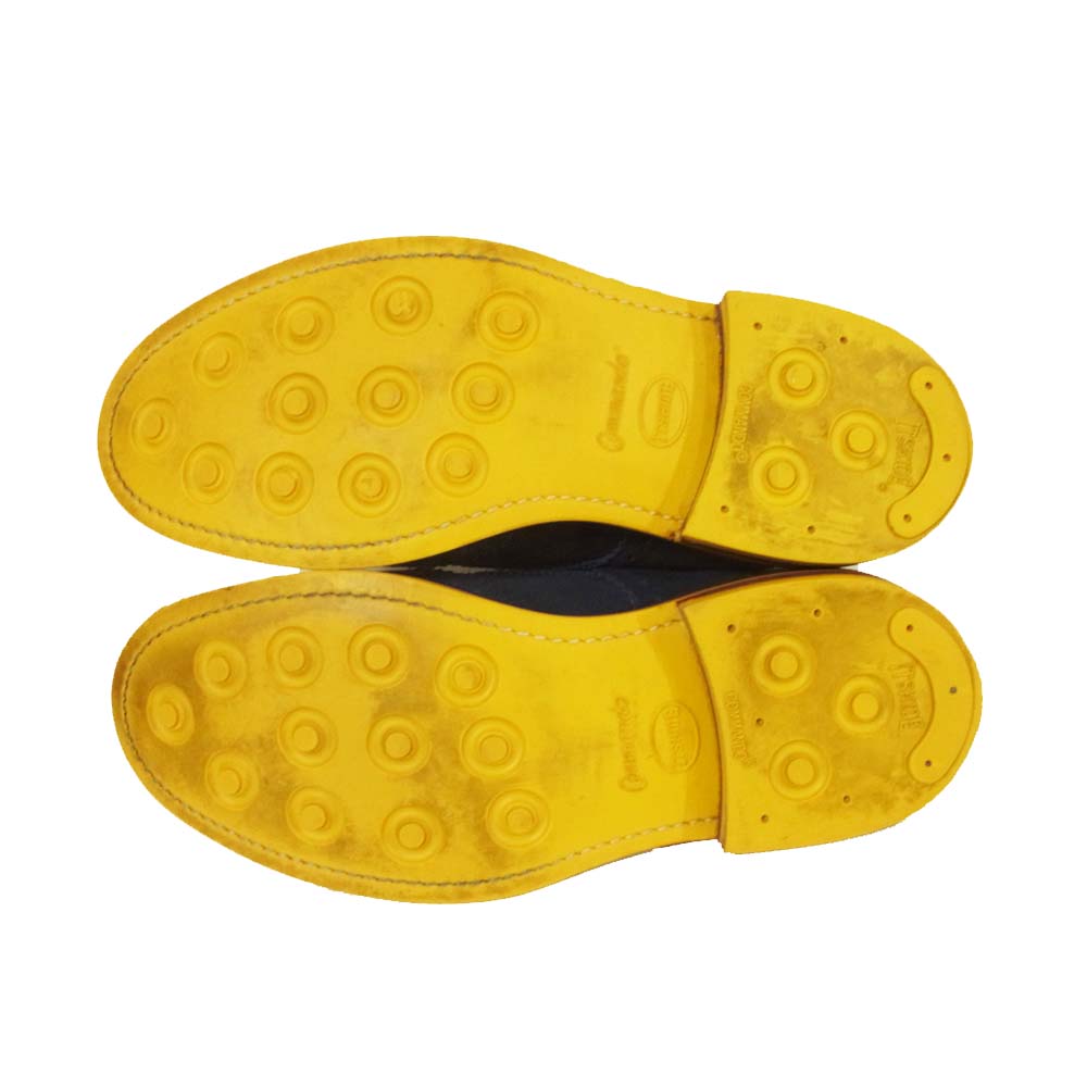 Tricker's トリッカーズ 911886 スエード カントリー ブーツ ネイビー系 9【美品】【中古】