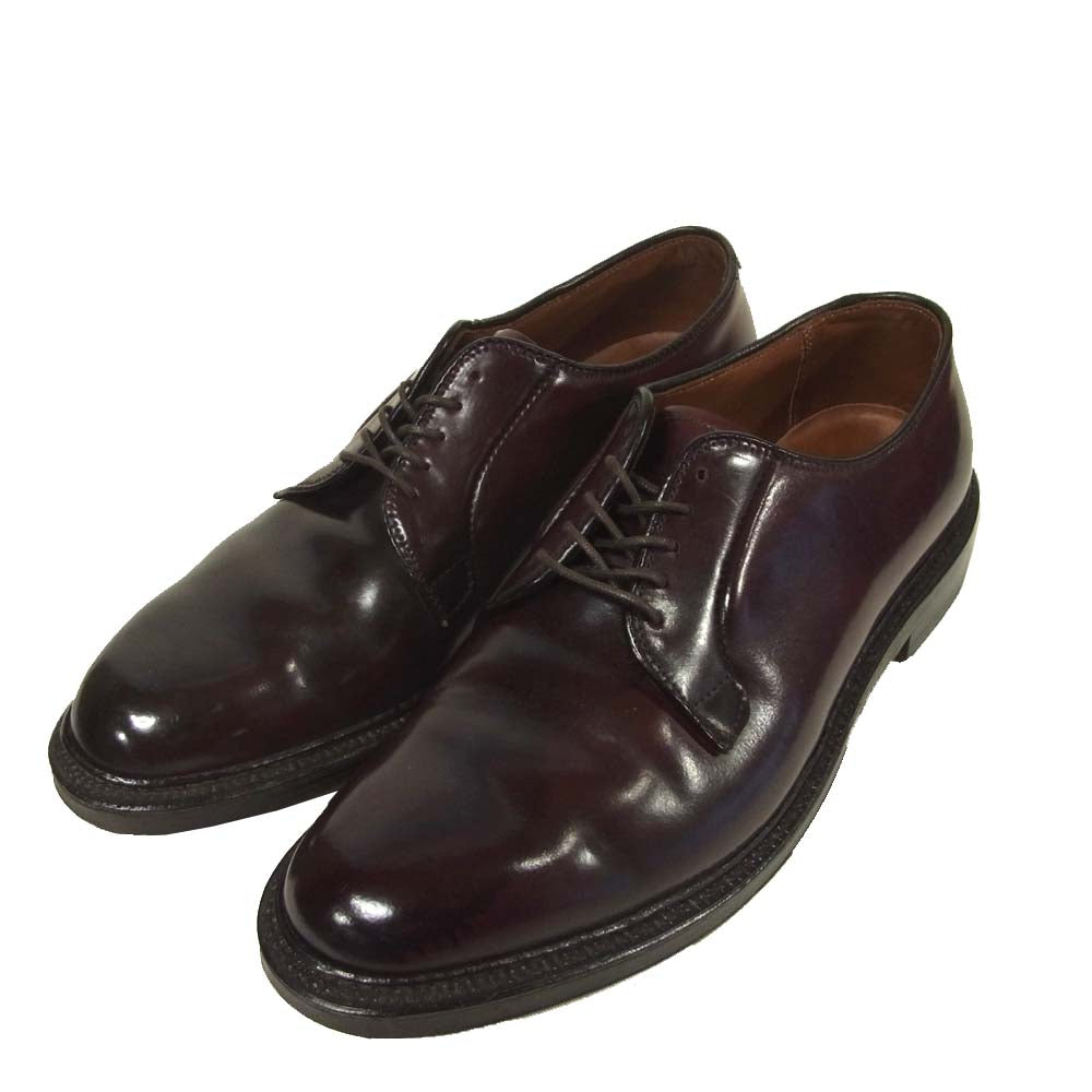 ALDEN オールデン 990 leather プレーントゥ コードバン レザー シューズ アメリカ製 ブラウン系 8.5D【中古】