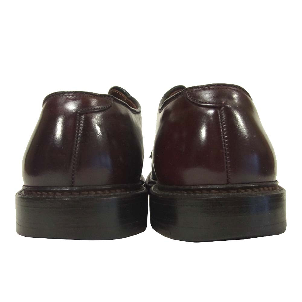 ALDEN オールデン 990 leather プレーントゥ コードバン レザー シューズ アメリカ製 ブラウン系 8.5D【中古】