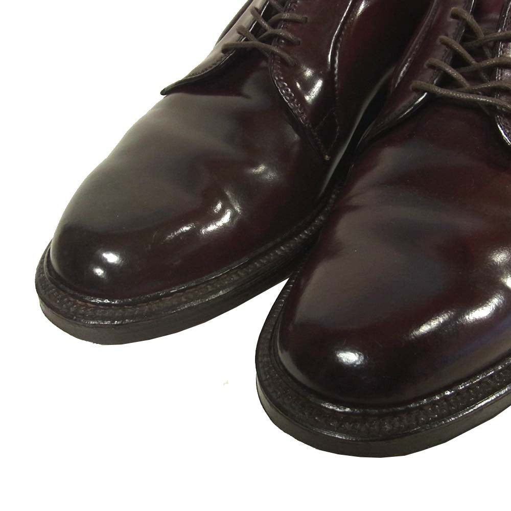 ALDEN オールデン 990 leather プレーントゥ コードバン レザー シューズ アメリカ製 ブラウン系 8.5D【中古】