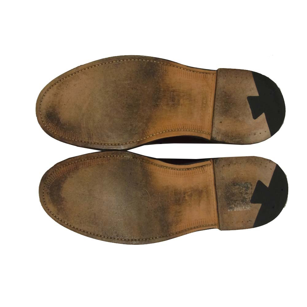 ALDEN オールデン 990 leather プレーントゥ コードバン レザー シューズ アメリカ製 ブラウン系 8.5D【中古】