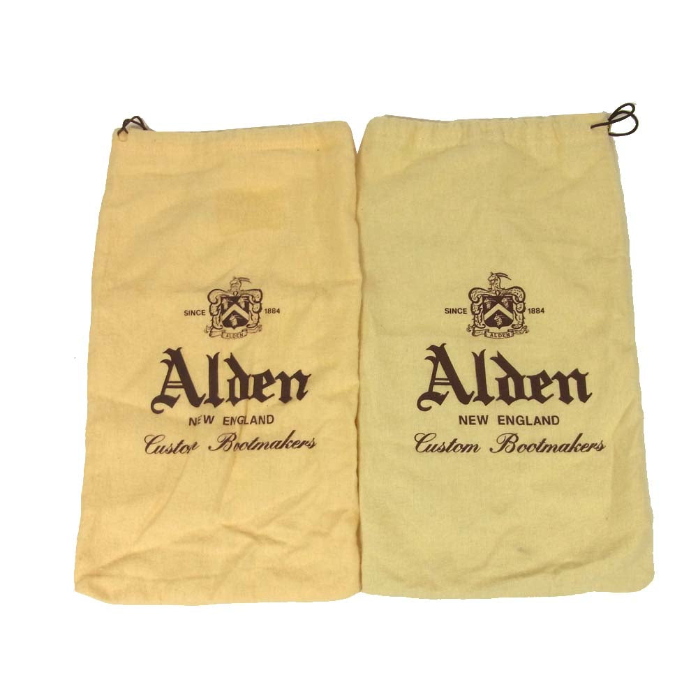 ALDEN オールデン 990 leather プレーントゥ コードバン レザー シューズ アメリカ製 ブラウン系 8.5D【中古】