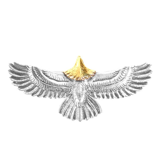 THE FLAT HEAD ザフラットヘッド EGL 頭金 イーグル ペンダント トップ シルバー系【中古】