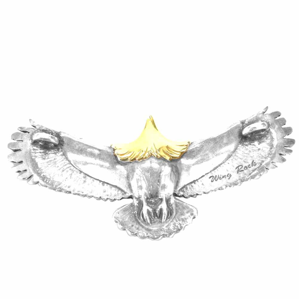 WINGROCK ウィングロック K18 両目ルビー 頭金 イーグル  シルバー系 ゴールド系【中古】