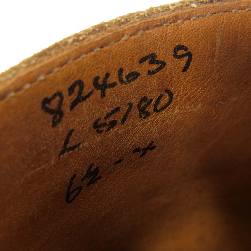 Tricker's トリッカーズ  L5180 MALTON モールトン ウイングチップ レースアップ ブーツ ライトブラウン系 6 1/2【中古】