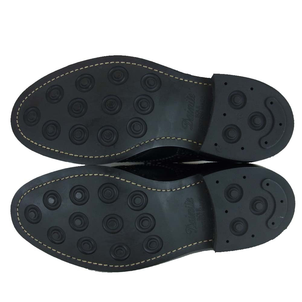 Tricker's トリッカーズ M5633 未使用品 BOURTON バートン ダイナイトソール ウイングチップ シューズ ブラック系 8 1/2【極上美品】【中古】