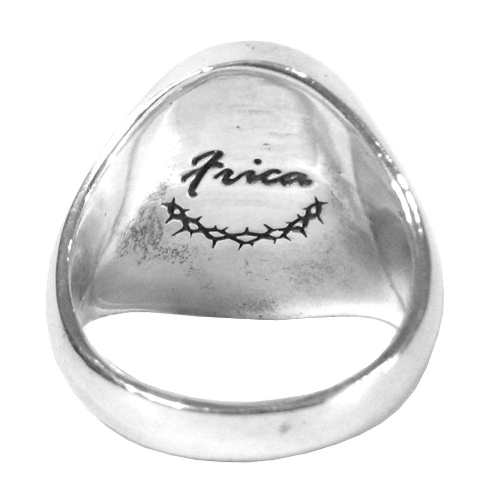 フリカ contact ring シルバー オニキス コンタクト リング シルバー系 ブラック系 20～21号【中古】