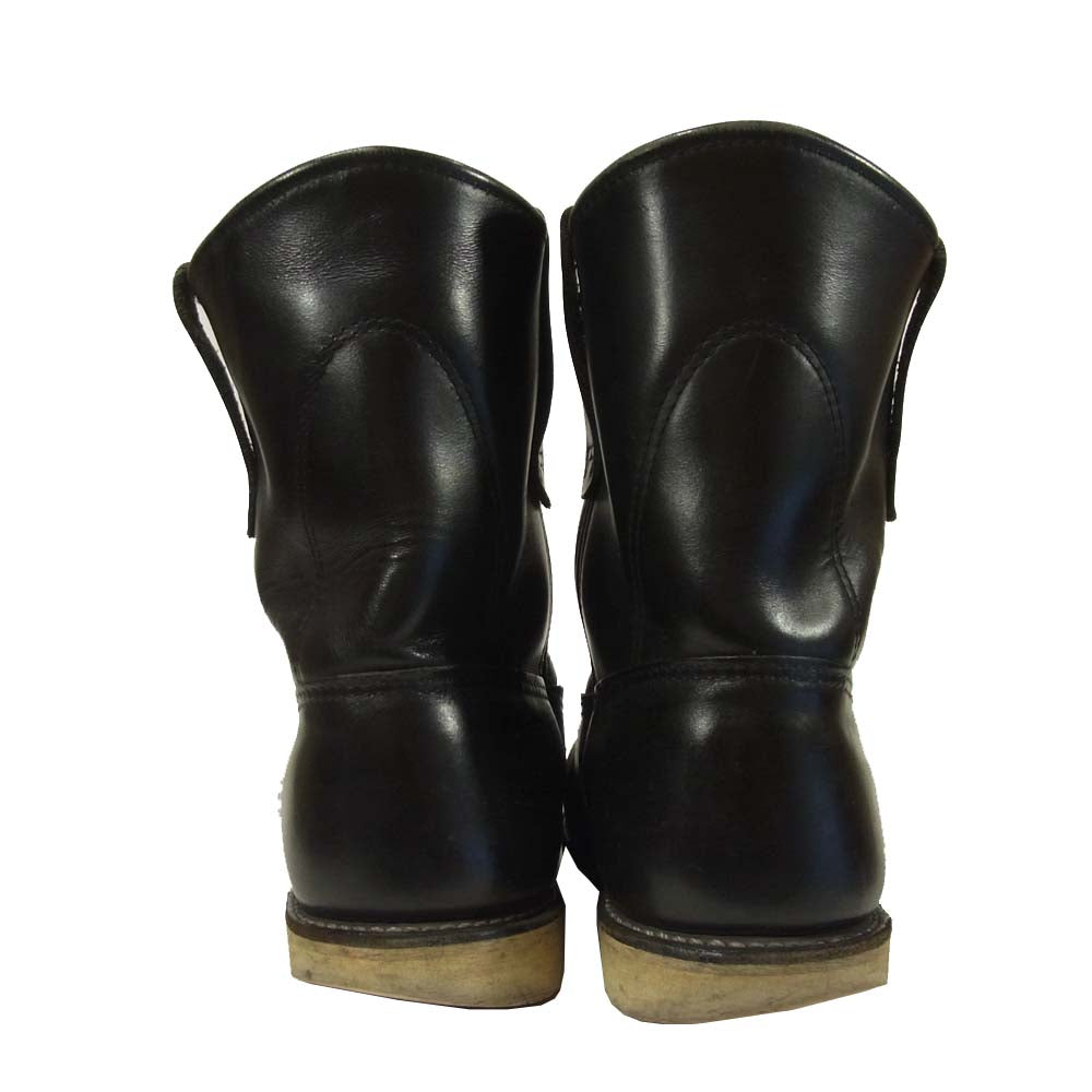 RED WING レッドウィング 8169 leather boots ペコス レザー ブーツ アメリカ製 ブラック系 USA9E【中古】